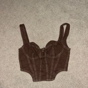 Fashion Nova Chocolate Brown Top